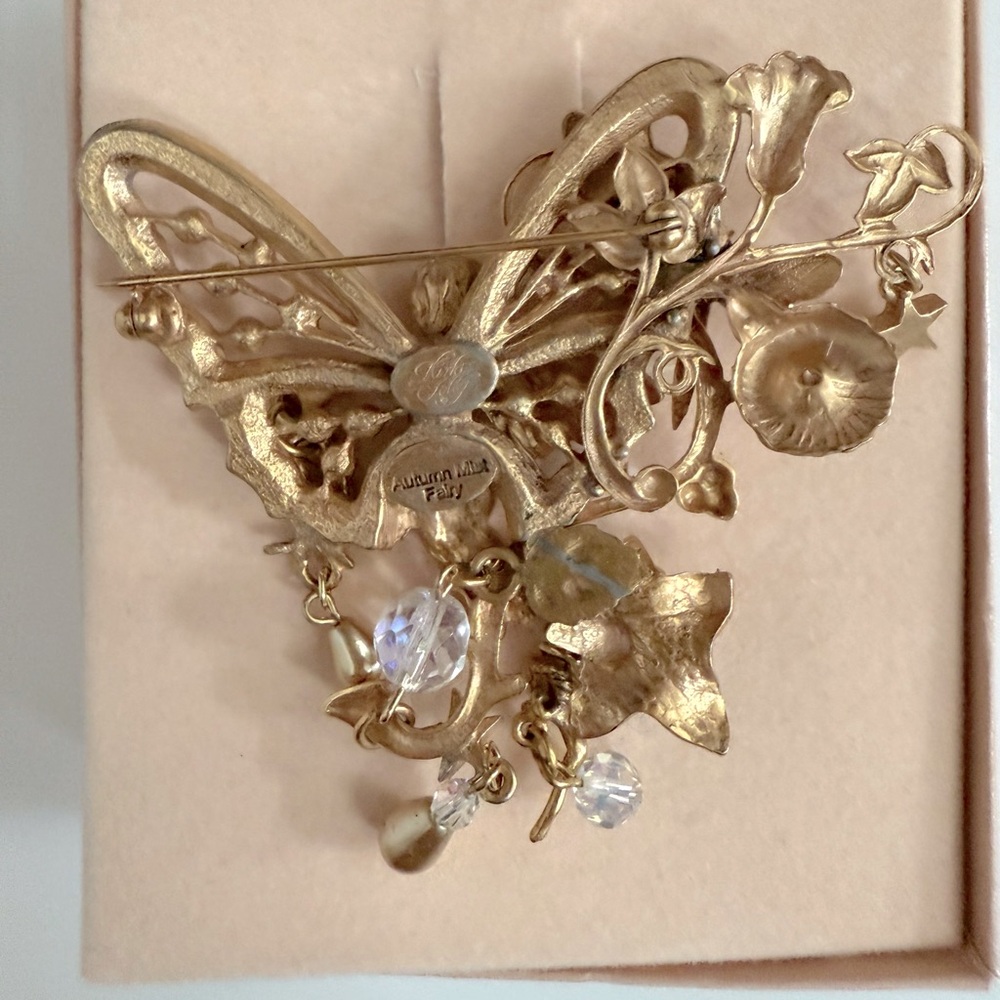 Vintage Kirk’s Folly Angel Fairy Autumn Mist Brooch - Picture 3 of 3